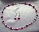 【送料無料】アクセサリー ネックレスピンクセットイヤリングロックカラーmrmol rosa y blanco conjunto de joyera pendientes amp; collar de(4)