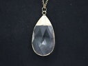 【送料無料】アクセサリー ネックレスクリスタルドロップネックレスゴールドlange collar con gran cristal gotagold