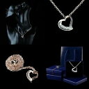 【送料無料】アクセサリー ネックレスジュエリーハートペンダントゴールドカラークリスタルseora mujeres joyas collar cadena colgante corazn pedrera cristal color oro(4)
