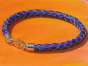 【送料無料】アクセサリー ネックレスブレスレットレディースアートライムseoraspara hombre 5mm prpura trenzado de cuero y pulsera de plata esterlina, arte lyme bay(4)