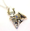 【送料無料】アクセサリー　ネックレスガラスペンダントネックレスエジプトオシリスcristal azul amuleto colgante collar egipcio osiris encanto joyas de atum ra