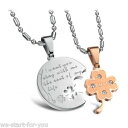【送料無料】アクセサリー ネックレス×ネックレスペンダントチェーンステンレススチール§パートナーチェーン* 2x amistad cadenas socios ...