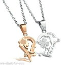 【送料無料】アクセサリー ネックレスチェーンパートナーステンレススチールゴールド§ネックレスチェーン2x amistad cadenas socios cade...
