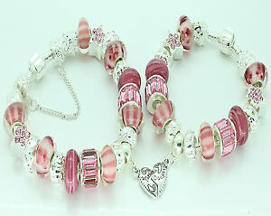 【送料無料】アクセサリー ネックレスピンクブレスレットセットプレゼントmadre hija a conjunto rosa pulseras de lujo de nia y mujer cumpleaos regalos