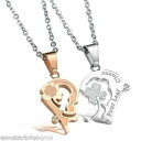 【送料無料】アクセサリー ネックレスネックレスチェーンパートナーステンレススチールペンダントゴールドチェーン2x amistad cadenas socios ...