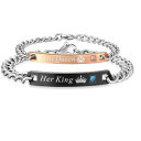 【送料無料】アクセサリー ネックレスチタンカップルブレスレットチェーンバレンタインtitanium steel couple love chain valentines day bracelet gift for men women