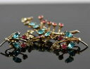 【送料無料】アクセサリー ネックレスカラーktゴールドガラスブローチアンプpretty dcada de 1940aos 50 3 color 12kt oro...