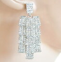 【送料無料】アクセサリー　ネックレスアルジェントイヤリングイヤリングorecchini donna argento strass cristalli brillantini pendientes earrings boucles