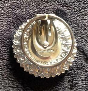 【送料無料】アクセサリー　ネックレスビンテージカラーシルバースカーフクリップドイツリングvintage recargado de metal fundido color plata bufanda clipanillo con marquesitas w alemania