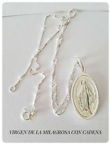 アクセサリー　ネックレスメダルメダルシルバーシルバーvirgen de la milagrosa medalla plata silver virgin of the miraculous medal