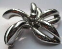【送料無料】アクセサリー ネックレスアルジェントブローチヴィンテージbelle broche couleur argent poli brillant fleur bijou vintage de qualit 2633(4)