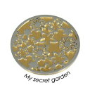 アクセサリー　ネックレスステンレススチールサイズシークレットガーデンガーデンquoins moneda de acero inoxidable qmod 04lg tamao l my secret garden jardn