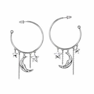 【送料無料】アクセサリー　ネックレスムーンカジュアルファッションテンポorecchini a cerchio 2jewels moon 261114 acciaio moda casual tempo