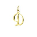 【送料無料】アクセサリー ネックレストレーラーチェーンイタリックアルファベットゴールデンla letra d cadenas remolque 333 dora...