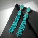 【送料無料】アクセサリー ネックレスクリップミニパールポンポンターコイズboucles doreilles clip on non percee long mini perle pompon turquoise qd2(4)