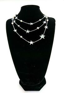 ̵ۥ꡼ͥå쥹ͥå쥹ȥ󥰥˥å󥱡֥starburst collar extra largo, estrellas y perlas cable de cadena de nquel libre