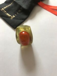 【送料無料】アクセサリー ネックレスライムコレクションオレンジリングdominique denaive verde lima y naranja anillo de isis pequeo coleccin verano 2013