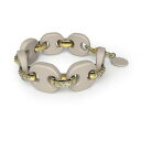 【送料無料】アクセサリー ネックレスドナヒップホップボントンhjシリコーンゴールドスワロフスキーbracciale donna hip hop bon ton hj0211 silicone grigio gold dorato swarovski