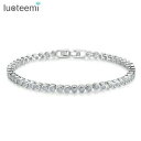 luoteemi women tennis bracelet luxury round clear cz tennis bracelets amp; baテニスブレスレットラグジュアリーラウンドテニスブレスレットクリアバ※注意※NYからの配...