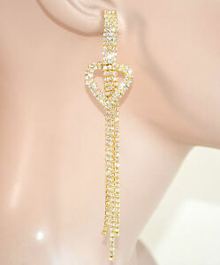 アクセサリー　ネックレスゴールドクオーレサンヴァレンティーノorecchini donna pendenti oro cristalli eleganti strass cuore san valentino 1040