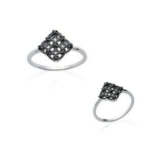 【送料無料】アクセサリー　ネックレスアルジェントマッシフジルコニウムノワールbague en argent massif et zirconium noir taille au choix du 50 au 60