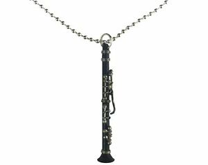 アクセサリー　ネックレスクラリネットボックスチェーンネックレスミュージシャンclarinete cadena collar miniblings 80cm msica msico klarinettist con box