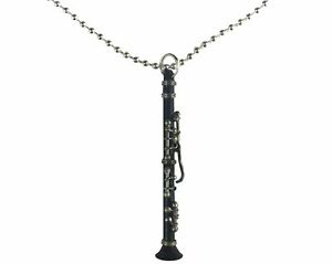 【送料無料】アクセサリー　ネックレスクラリネットボックスチェーンネックレスミュージシャンclarinete cadena collar miniblings 80cm msica msico klarinettist con box