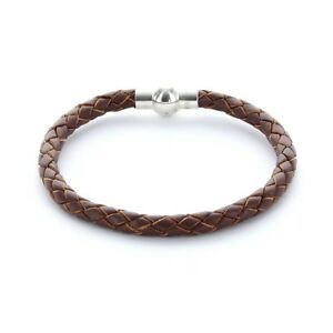 【送料無料】アクセサリー ネックレスブレスレットレザーhombre favorito pulsera pulsera de cuero 0,5cm trenzada color taupe