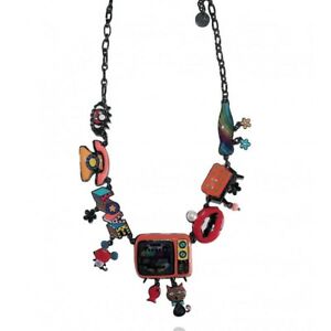 楽天hokushin【送料無料】アクセサリー　ネックレスポップアートネックレステレビオレンジlol bijoux collar pop art televisin carta de ajuste naranja