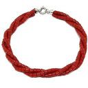 el coral pulsera triple coral rojo tubitos regulares 25 mm y cierre plateadoコーラルレッドコーラルブレスレットトリプルチューブシルバーキャップ※注意※NYからの配送になりますので2週間前後お時間をいただきます。人気の商品は在庫が無い場合がございます。ご了承くださいませ。サイズの種類の商品は購入時の備考欄にご希望のサイズをご記載ください。　携帯メールでの登録ですと楽天からのメールが届かない場合がございます。