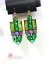 【送料無料】アクセサリー　ネックレスアールデコイヤリングクリップビンテージレトロpendientes clips art deco jade verde imi prpura vintage retro aa 11