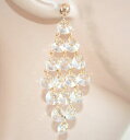 【送料無料】アクセサリー ネックレスゴールドイヤリングorecchini donna oro cristalli eleganti trasparenti da...