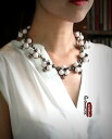 【送料無料】アクセサリー ネックレスコリアーフローラルローズベルボンボンオリジナルレトロcollier floral trefle rose pale belle couleur bonbon retro original jcr 6