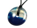 【送料無料】アクセサリー　ネックレスコリアーcollier 40mm agate bleue