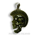 【送料無料】アクセサリー　ネックレスパンクスカルホーンシルバートレーラーvampiro skull punk calavera amuleto remolque cuerno real plata pb253