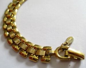 【送料無料】アクセサリー　ネックレスボーブレスレットヴィンテージbeau bracelet couleur or maille souple classique bijou vintage 1573