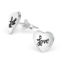 【送料無料】アクセサリー　ネックレスシルバーイヤリングイヤリングスタッドリアルシルバーarete love 925 plata seora aretes mujeres studs chica real plata amor