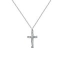 【送料無料】アクセサリー ネックレスコリアーアルジェントヌフcollier croix moderne en argent rhodi neuf longueu...