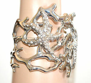 【送料無料】アクセサリー　ネックレスアルジェントブレスレットbracciale argento donna corallo rigido a schiava stelle strass bracelet 55x