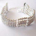 【送料無料】アクセサリー ネックレステニスアルジェントファイルディビアンキbracciale tennis donna colore argento con 5 file di zirconi bianchi 126 j
