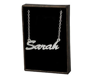 sarah en oro blanco platinado collar con nombreboda personalizado de identidadホワイトゴールドメッキネックレスサラパーソナライズプロフィール※注意※NYからの配送になりますので2週間前後お時間をいただきます。人気の商品は在庫が無い場合がございます。ご了承くださいませ。サイズの種類の商品は購入時の備考欄にご希望のサイズをご記載ください。　携帯メールでの登録ですと楽天からのメールが届かない場合がございます。