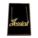 アクセサリー　ネックレスゴールドネックレスファッションメガネchapado en oro con collar de nombrejenniferideas de regalo para ellafashion cristales