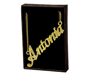 ̵ۥ꡼ͥå쥹ȥ˥collar con nombre antonia 18 k oro plateado personalizada checa pedrera
