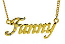 【送料無料】アクセサリー ネックレスゴールドメッキネックレスカスタムファニー18k chapado en oro con collar con nombre fannyboda personalizado necless regalos