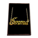 アクセサリー　ネックレスゴールドネックレスカスタムchapado en oro con collar de nombreemmaideas de regalo para ellapersonalizado de joyas