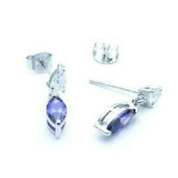 【送料無料】アクセサリー　ネックレスクリアシルバーティアアメジストイヤリングjsuk plata claro lgrima y oval amatista cz pendientes