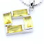 ̵ۥ꡼ͥå쥹륳˥ץ顼֥pendentif oxyde de zirconium 4 x 10 mm plaqu or blanc 18 k chaine