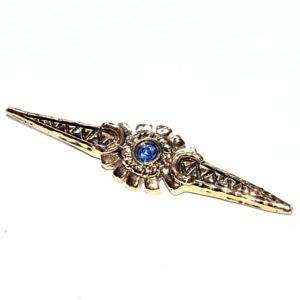 【送料無料】アクセサリー ネックレスブローチクリスタルブローチbroche crateur signe de couleur or cristal bleu bijou brooch