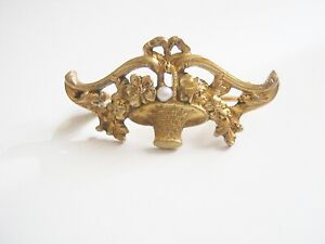 【送料無料】アクセサリー　ネックレスブローチアールヌーボーバスケットゴールドブローチancienne broche pl or fix 19eme art nouveau old flower basket gold pl brooch