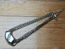 【送料無料】アクセサリー ネックレスモネレトロビンテージシルバーネックレスvintage gruesa collar de plata del tono de ...
